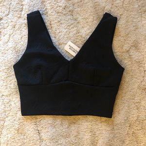 NWT Black Crop Top